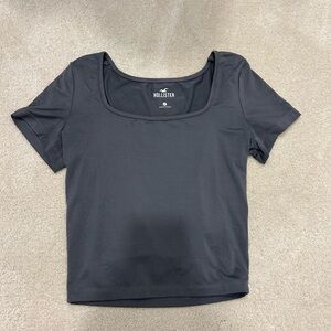 Hollister Gray Square Neck Shirt (XS)